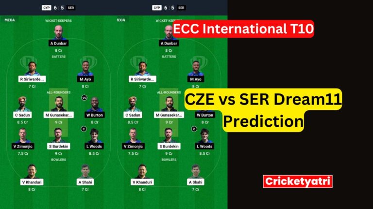 CZE vs SER Dream11