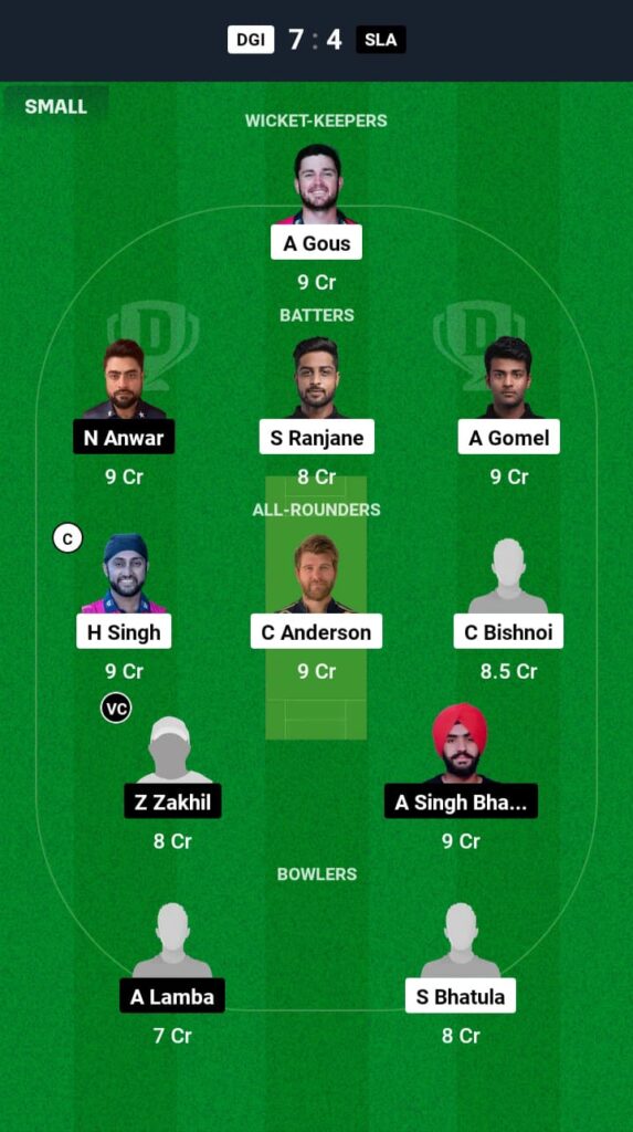 DGI vs SLA Dream11