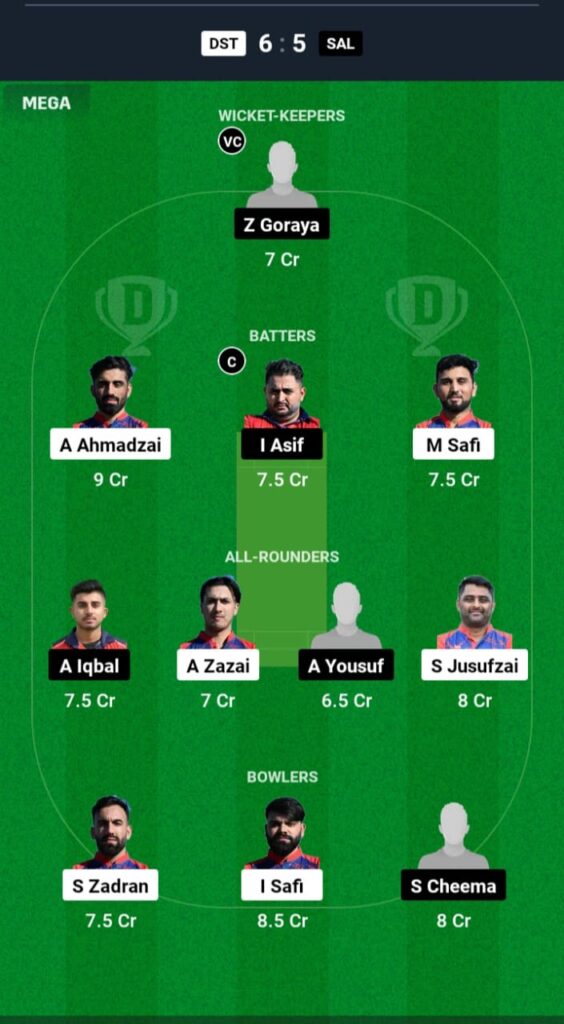 DST vs SAL Dream11 