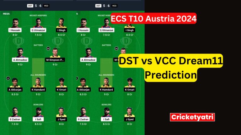 DST vs VCC Dream11