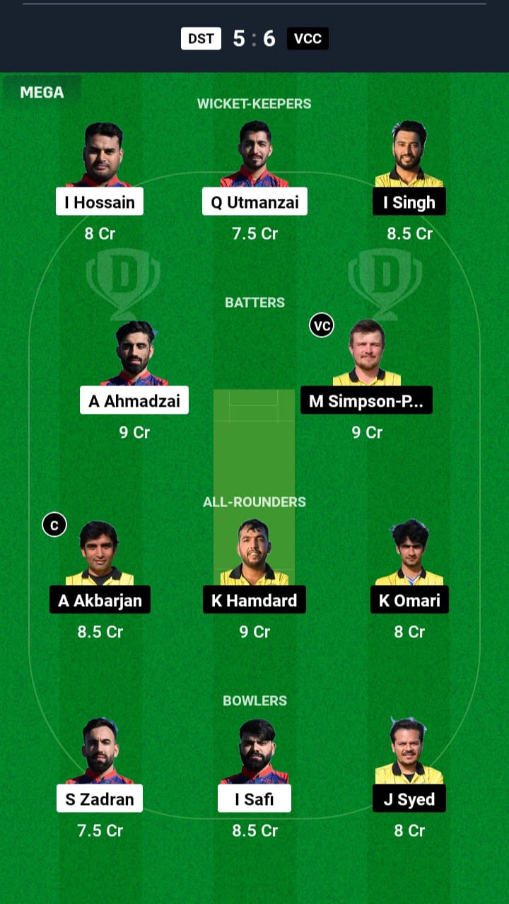 DST vs VCC Dream11 Prediction in Hindi, Fantasy Cricket, Pitch Report