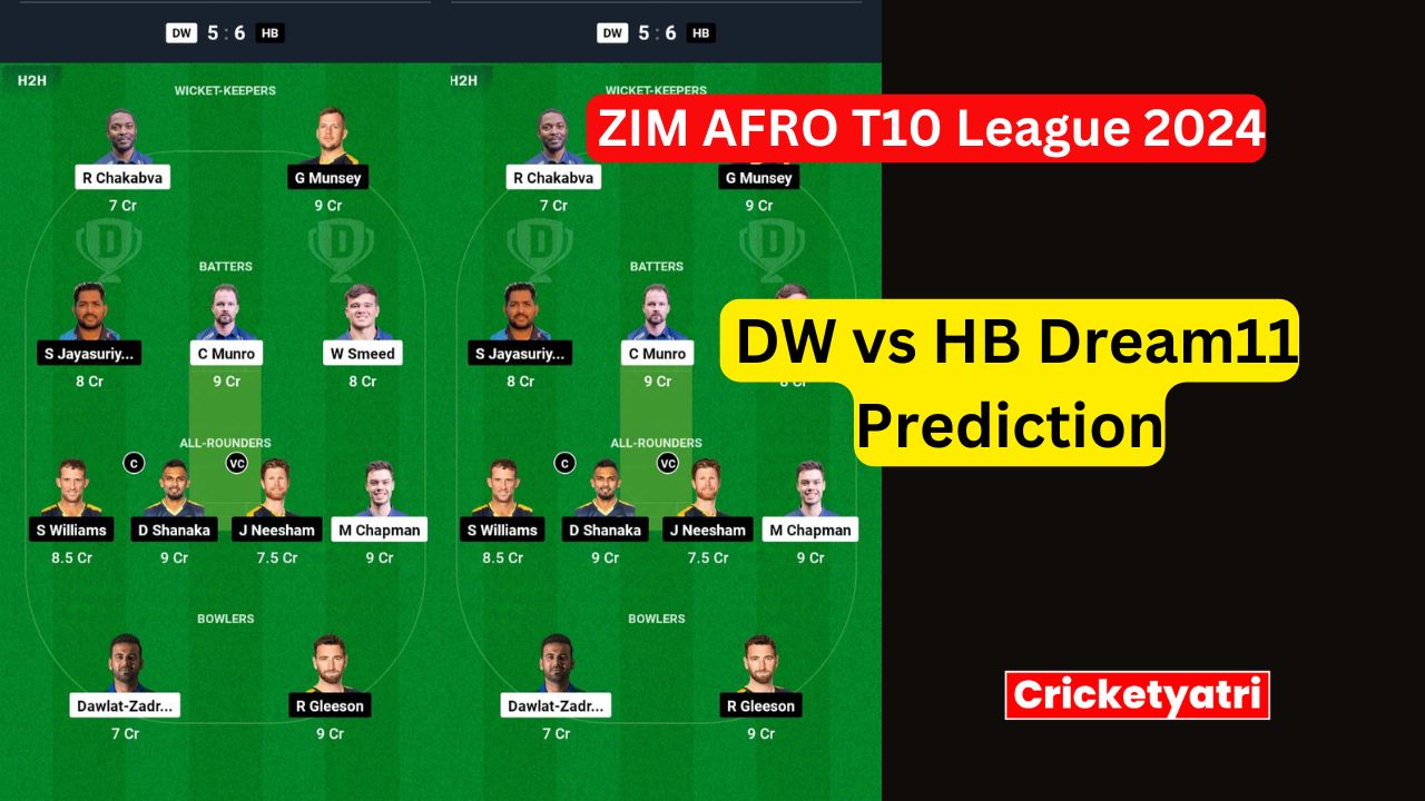 DW vs HB Dream11