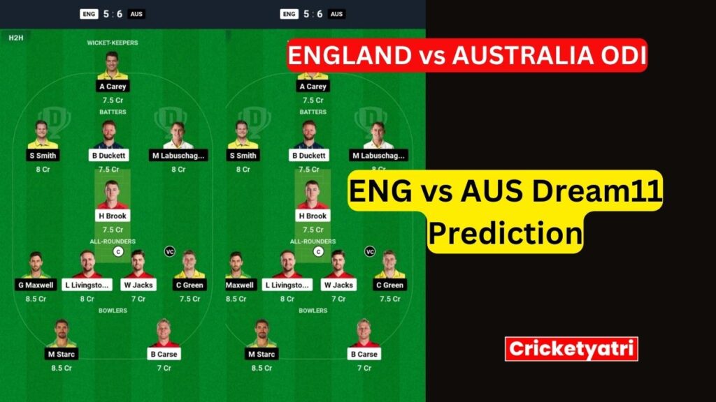 ENG vs AUS Dream11