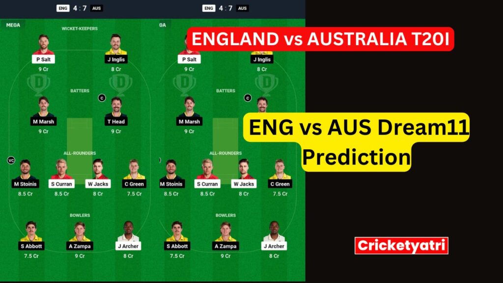 ENG vs AUS Dream11