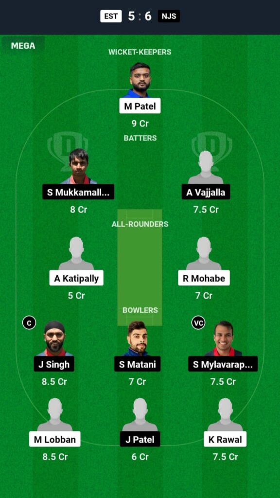 EST vs NJS Dream11