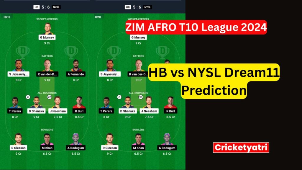 HB vs NYSL Dream11