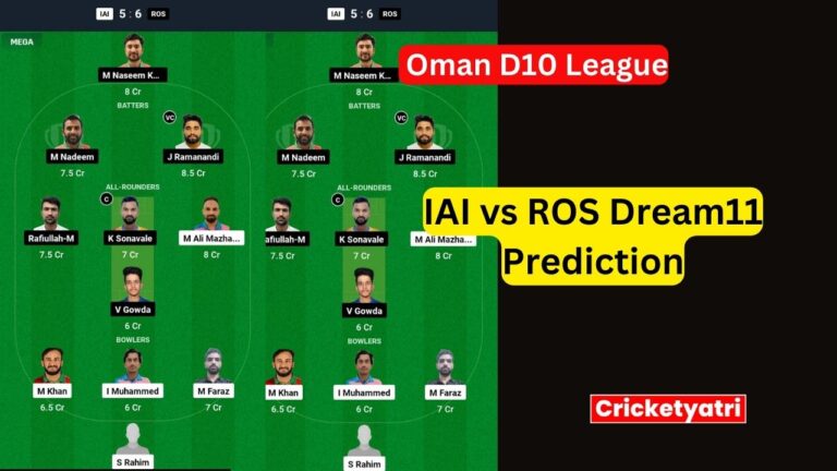 IAI vs ROS Dream11