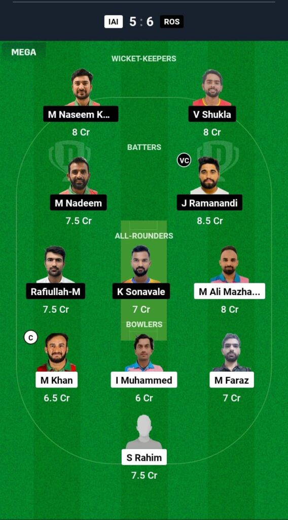 IAI vs ROS Dream11