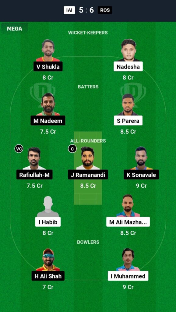 IAI vs ROS Dream11