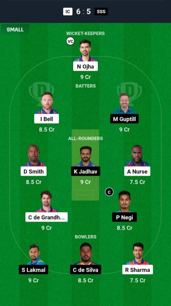 IC vs SSS Dream11 