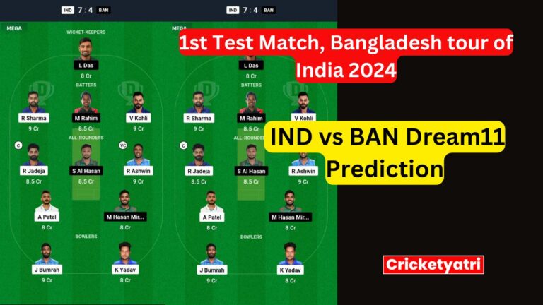 IND vs BAN Dream11