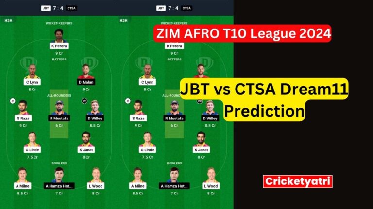 JBT vs CTSA Dream11