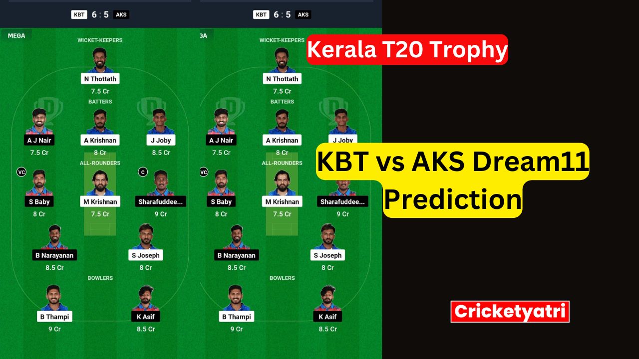 KBT vs AKS Dream11