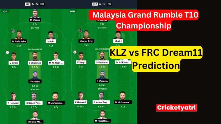 KLZ vs FRC Dream11