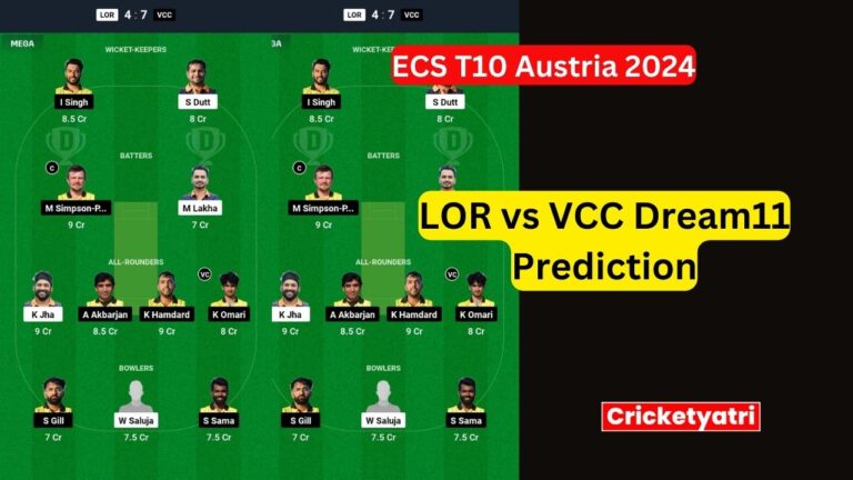 LOR vs VCC Dream11