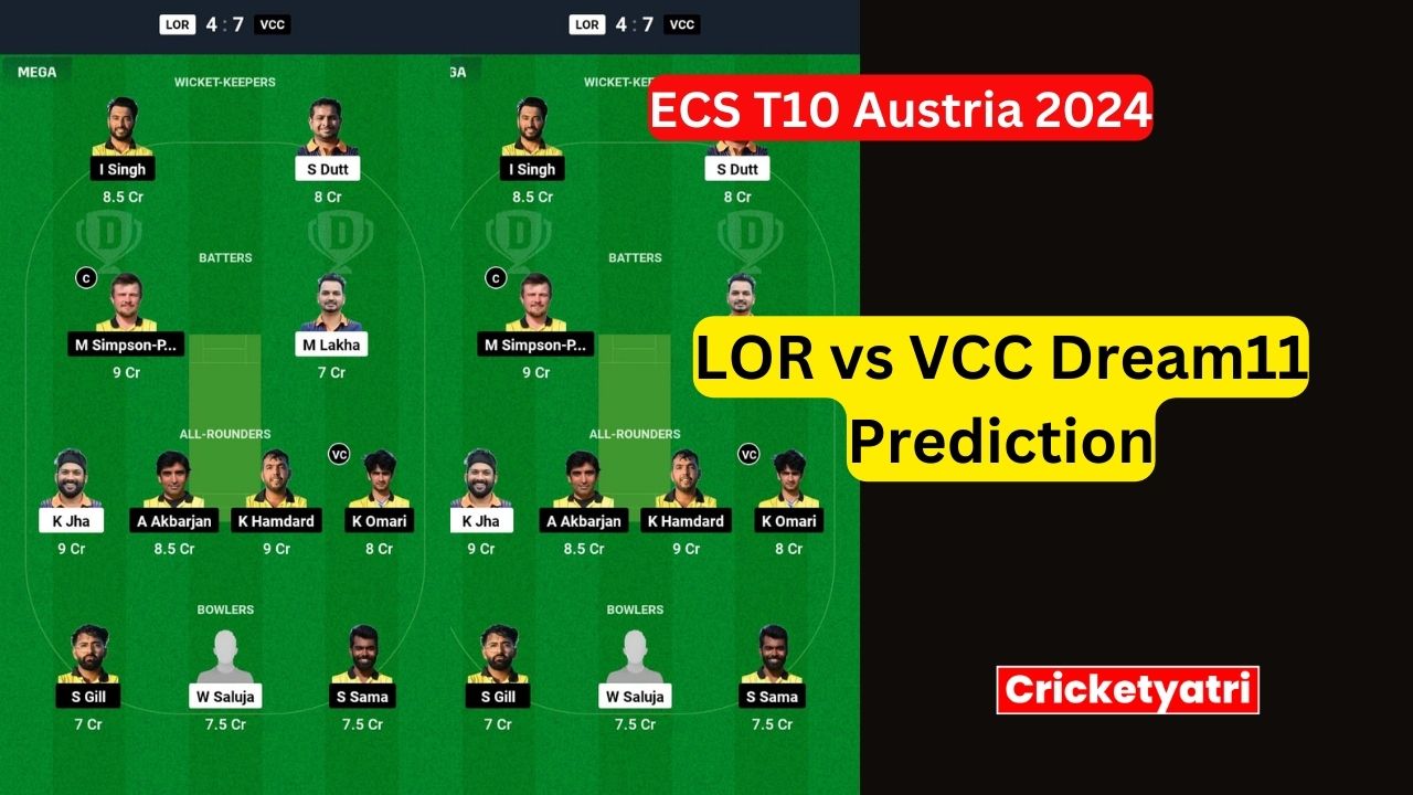 LOR vs VCC Dream11