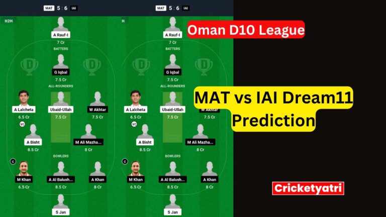 MAT vs IAI Dream11