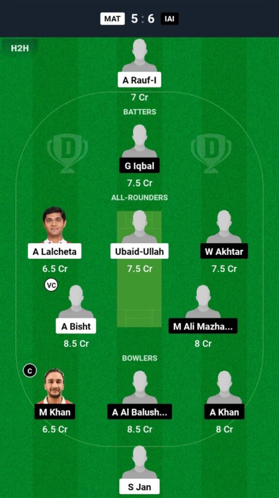 MAT vs IAI Dream11