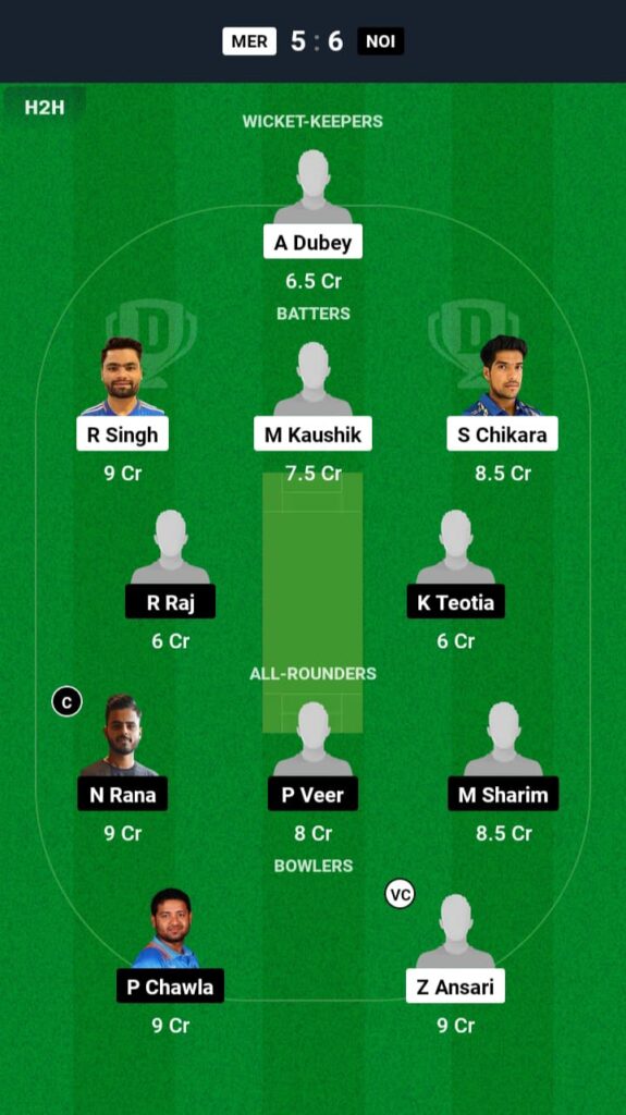 MER vs NOI Dream11