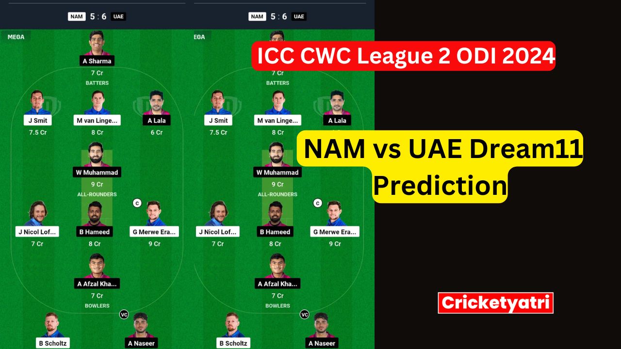 NAM vs UAE Dream11