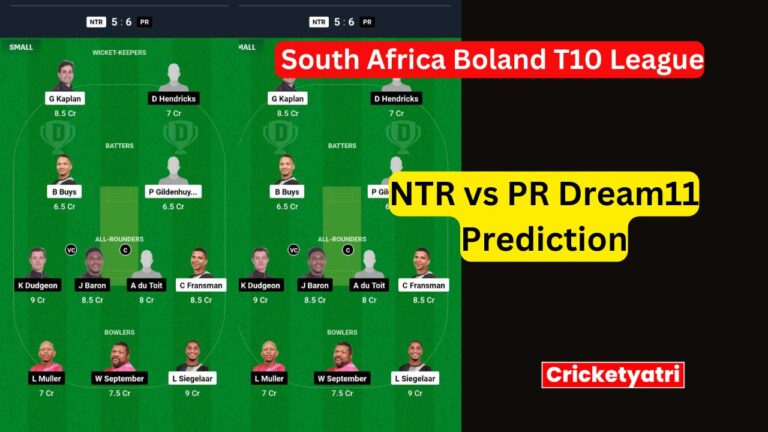 NTR vs PR Dream11