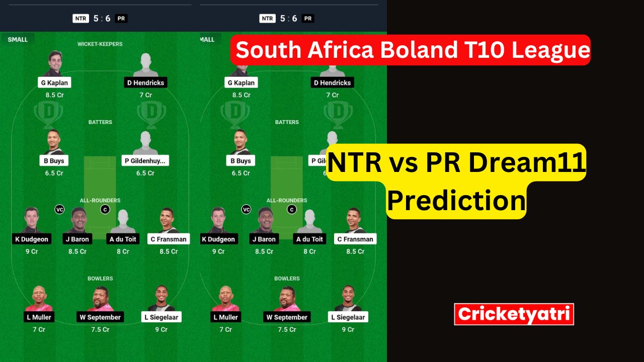 NTR vs PR Dream11