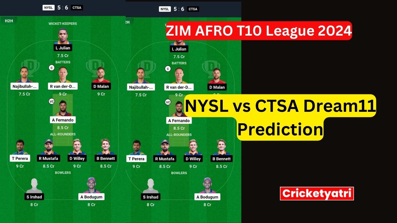 NYSL vs CTSA Dream11