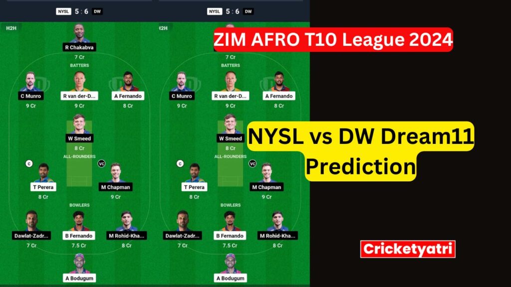 NYSL vs DW Dream11