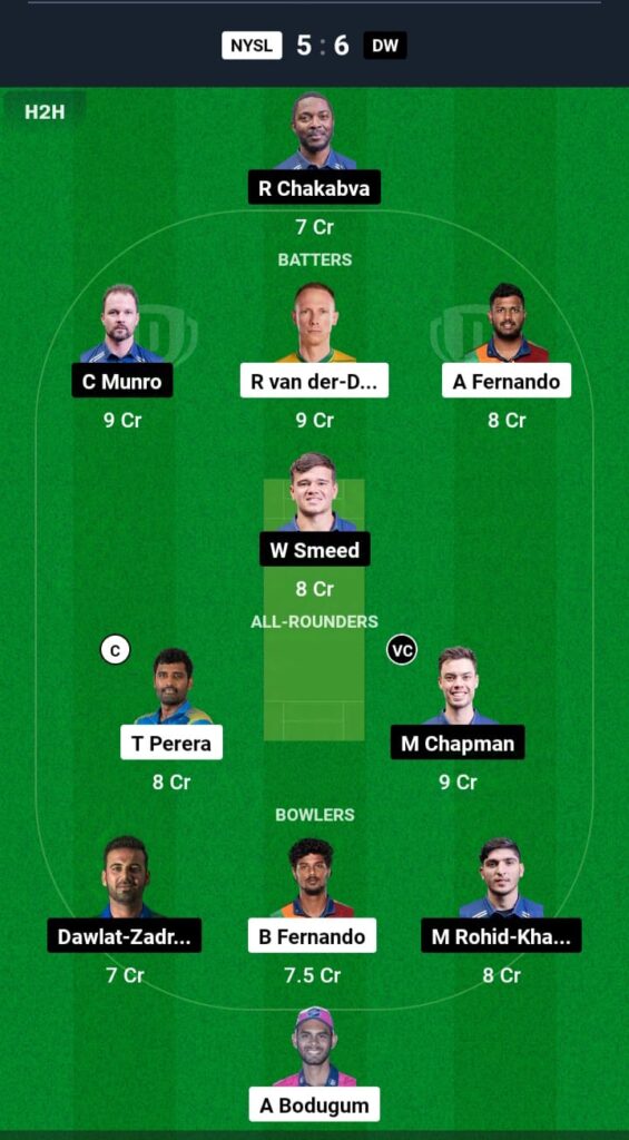 NYSL vs DW Dream11