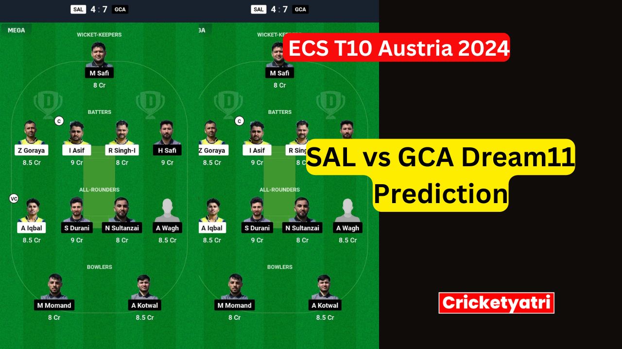 SAL vs GCA Dream11