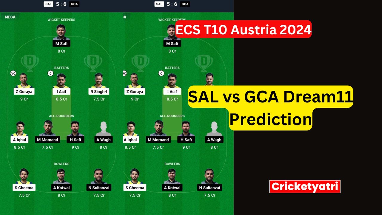 SAL vs GCA Dream11