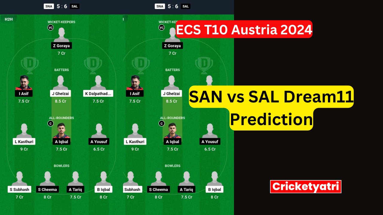 SAN vs SAL Dream11