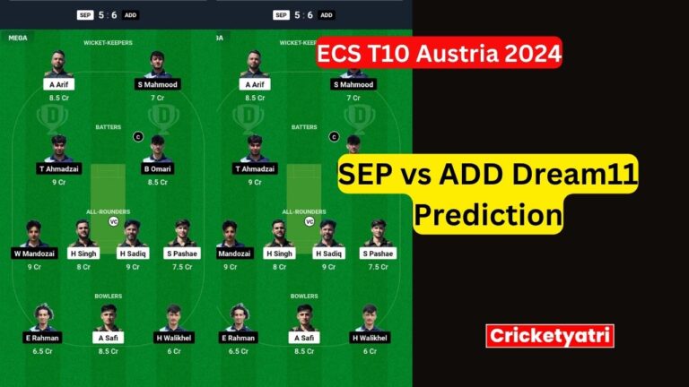 SEP vs ADD Dream11