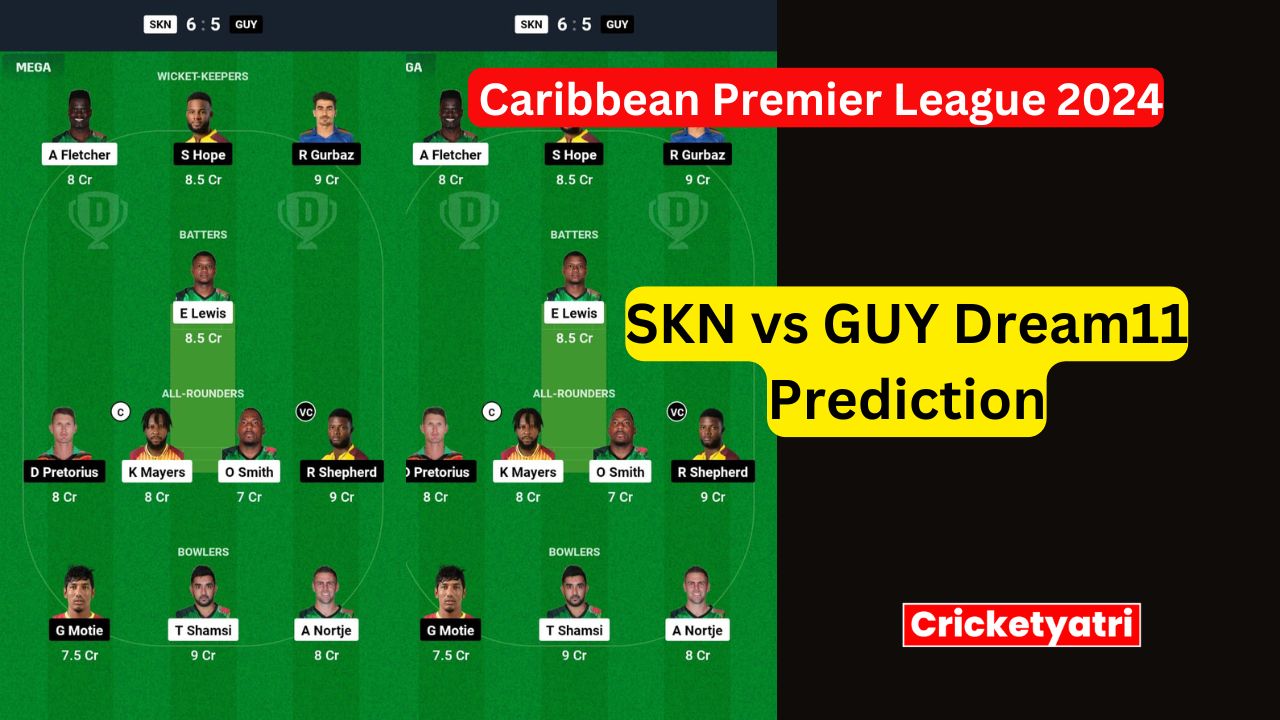 SKN vs GUY Dream11