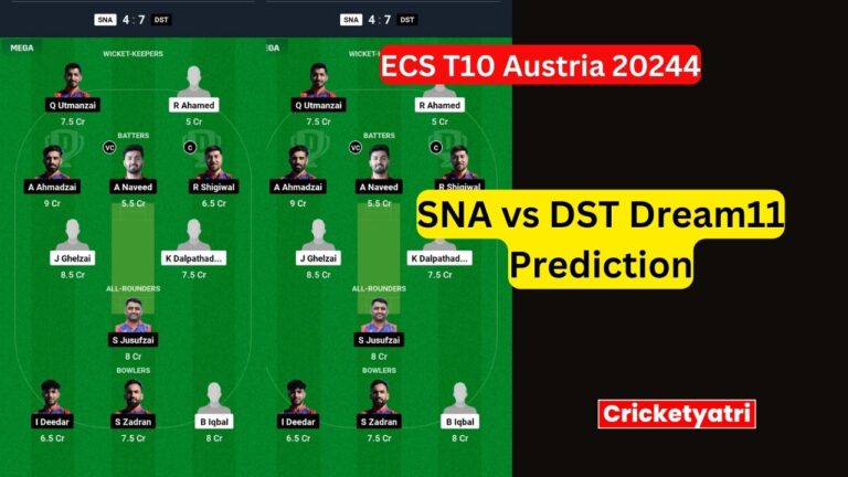 SNA vs DST Dream11