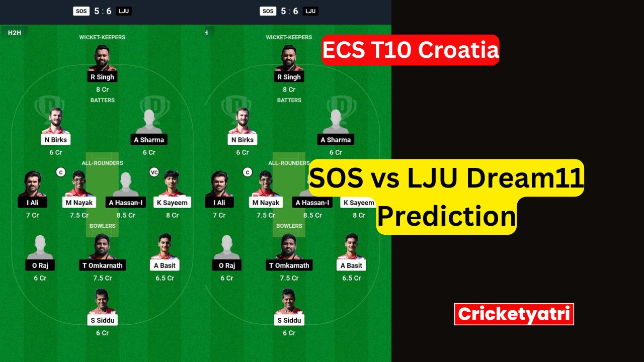 SOS vs LJU Dream11