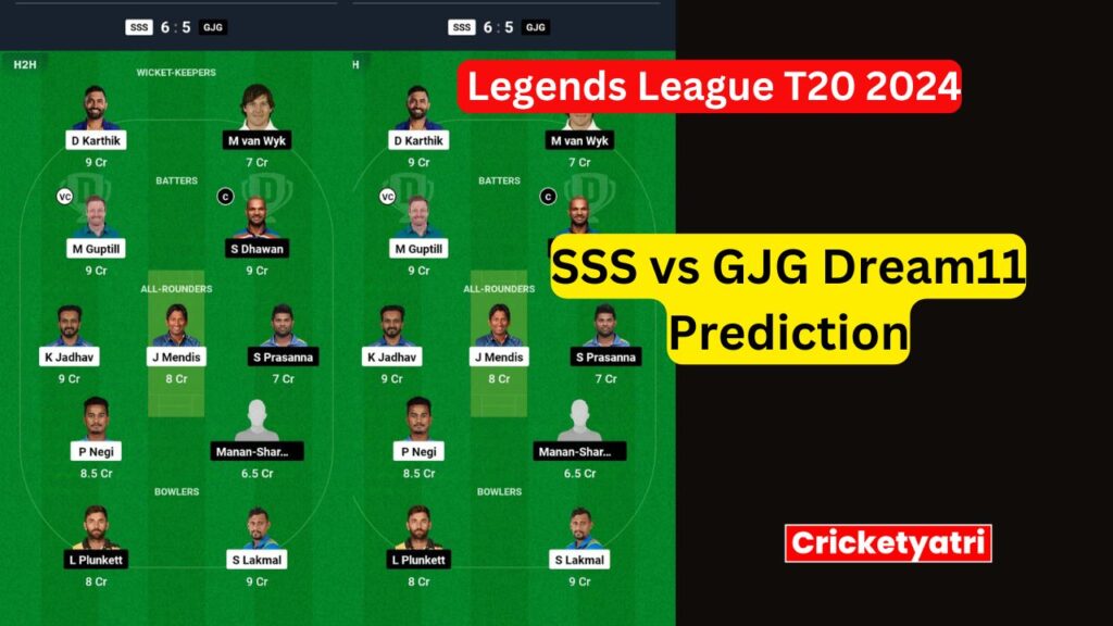 SSS vs GJG Dream11