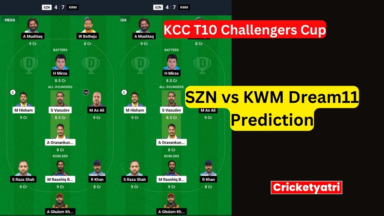 SZN vs KWM Dream11