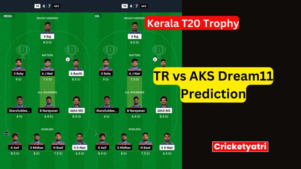 TR vs AKS Dream11