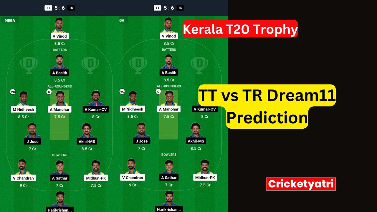 TT vs TR Dream11