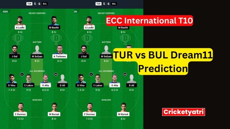 TUR vs BUL Dream11