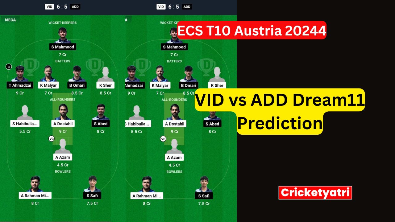 VID vs ADD Dream11