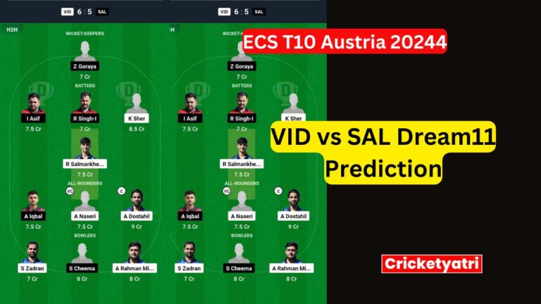 VID vs SAL Dream11