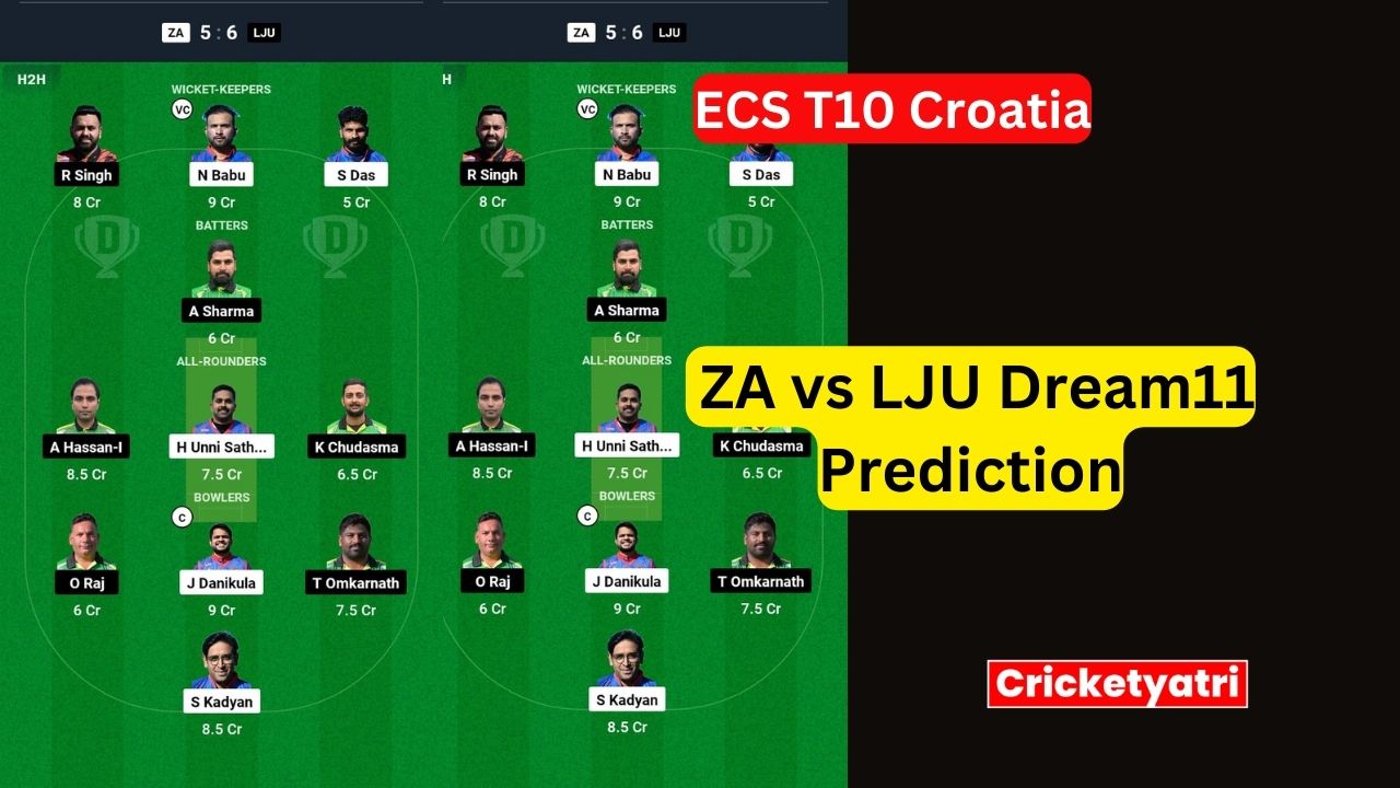 ZA vs LJU Dream11