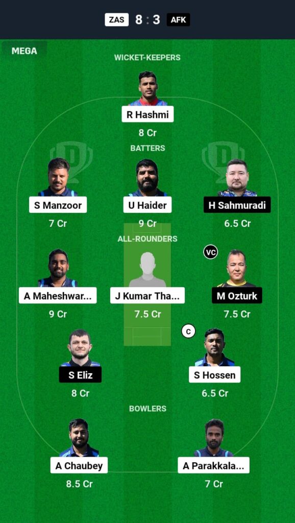 ZAS vs AFK Dream11