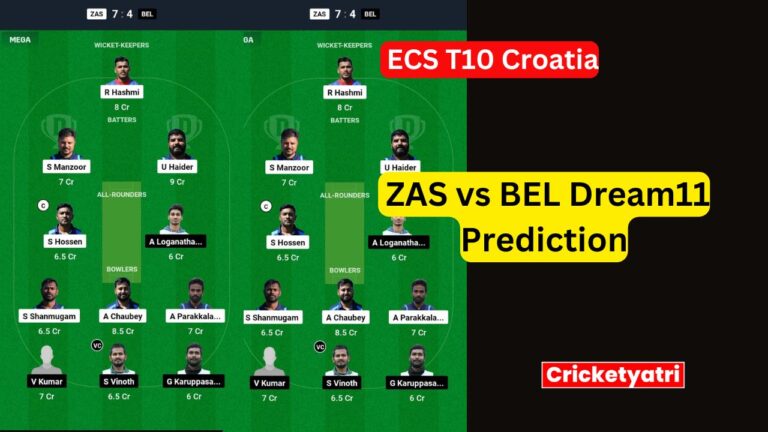 ZAS vs BEL Dream11