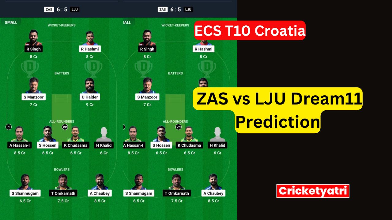 ZAS vs LJU Dream11