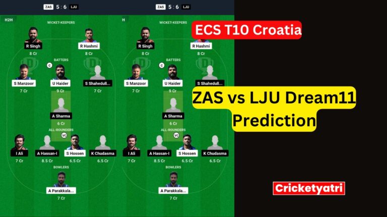 ZAS vs LJU Dream11