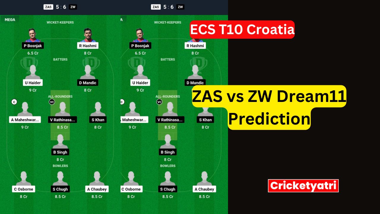 ZAS vs ZW Dream11