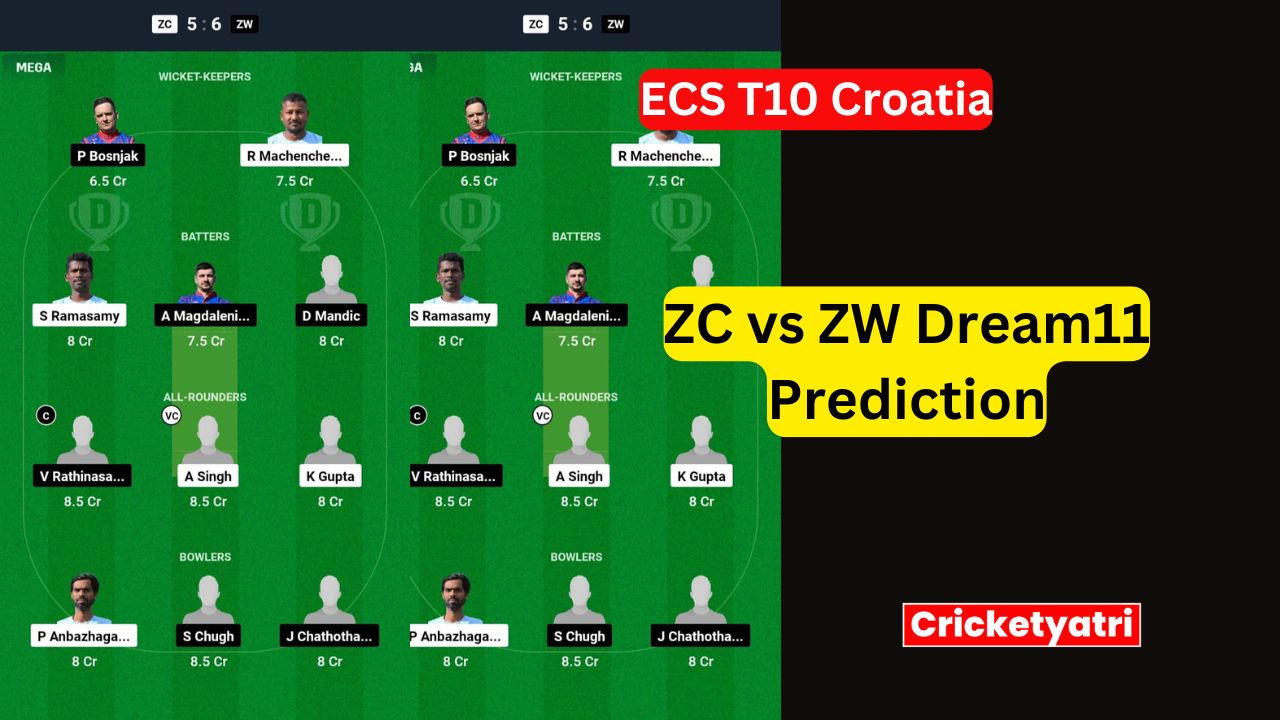 ZC vs ZW Dream11